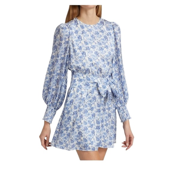 Alice + Olivia Molli Belted Floral Mini Dress - Picture 2 of 16